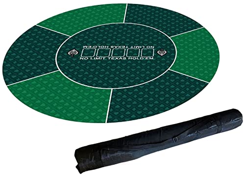 YDHSIKK Poker Matte Filz Layout Pad Maus, Rutschfestes professionelles Texas Hold'em-Tisch-Layout, mit Faltbarer Tragetasche, perfekt for Familienfeiern(Green,60cm/24inch) von YDHSIKK