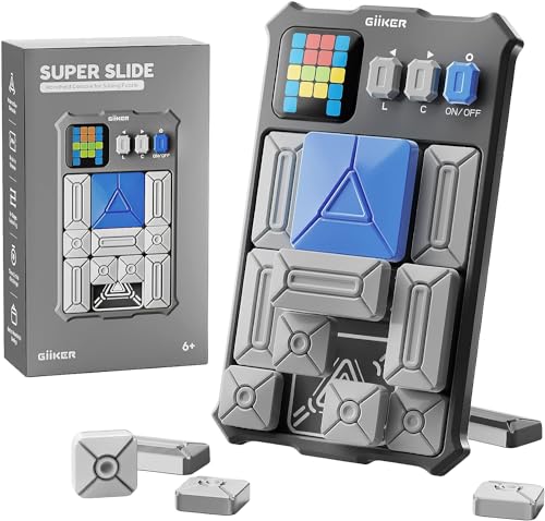 Super Slide,Schiebepuzzle Magnetisches Denken Logik Puzzle Elektronisches Spielzeug,Denkspiel für Erwachsene und Kinder ab 7 Jahren, Die Herausforderung für Fans des original Rubik's Cubes (grau) von YDMINI
