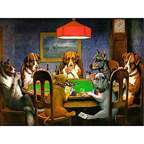 YDPTYANG Kinder Puzzle 1000 Stück Hund, Der Poker Spielt - Erwachsene Hölzernes Amateur Art Spiel - Creative Spielzeug von YDPTYANG