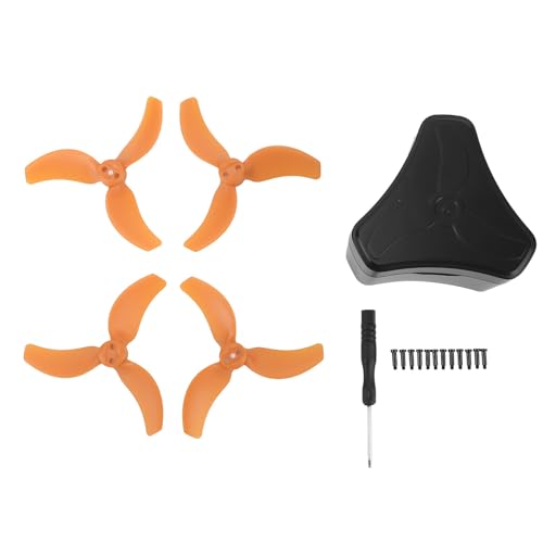 YDRCESMI 2 Paare FPV -Drohnen -Propeller mit Aufbewahrungsfällen Leichte 3 Klingen RC -Drohnen -Propeller für Avata 2 3032s FPV Drohne Ruhig stabile HIG -Leistung (Orange) von YDRCESMI