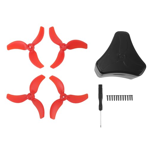 YDRCESMI 2 Paare FPV -Drohnen -Propeller mit Aufbewahrungsfällen Leichte 3 Klingen RC -Drohnen -Propeller für Avata 2 3032s FPV Drohne Ruhig stabile HIG -Leistung (Rot) von YDRCESMI