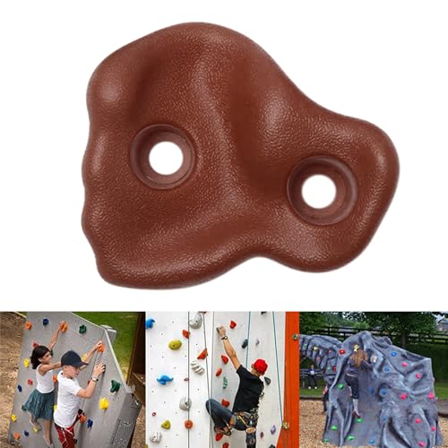 YDRCESMI Klettern hält 10 Prozent ergonomisch bequemes Handgefühl im Innenbereich im Freien Pe (Braun) von YDRCESMI
