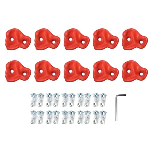 YDRCESMI Klettern hält 10 Prozent ergonomisch bequemes Handgefühl im Innenbereich im Freien Pe (Rot) von YDRCESMI