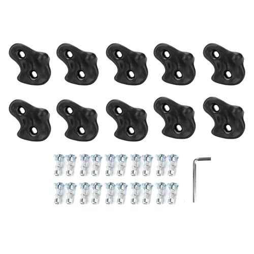 YDRCESMI Klettern hält 10 Prozent ergonomisch bequemes Handgefühl im Innenbereich im Freien Pe (Schwarz) von YDRCESMI