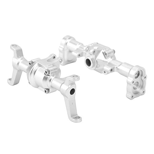 YDRCESMI RC Vorder-Hinterachsgehäuse Aluminium CNC Set FMS FCX24 1/24 RC Auto Höhere Breitere Bodenfreiheit (Silber) von YDRCESMI