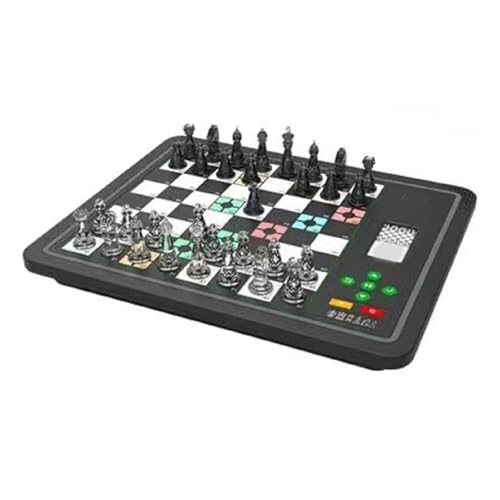Ydrcesmi Electronic Chess Set mit KI -Gegner 3 Gaming -Modi Tragbares magnetisches Computer Schachbrettspiel für und Erwachsene Smart Chess Set für Anfänger und erfahrene Spieler (Schwarz) von YDRCESMI