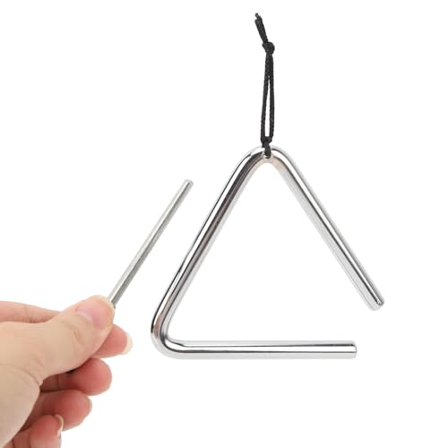 YDuupxe 4 Zoll Edelstahldreieck Percussion Instrument Handdreieck Musical Beschichtetes Oberflächen für Bildungsklassenzimmer YDuupxe 4 Zoll Edelstahldreieck Percussion Instrument Handdreieck Musical Beschichtetes Oberflächen für Bildungsklassenzimmer von YDuupxe