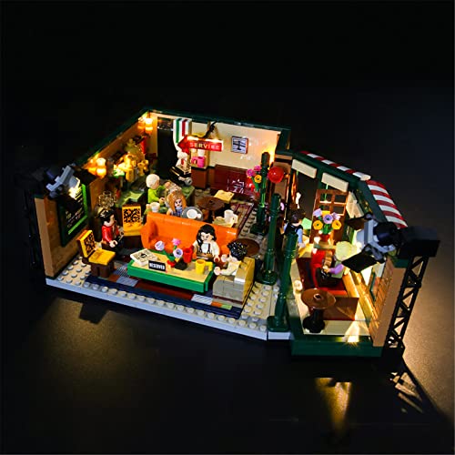 YEABRICKS LED Licht für Lego-21319 Ideas Friends Central Perk Bausteine Modell (Lego Set Nicht enthalten) von YEABRICKS