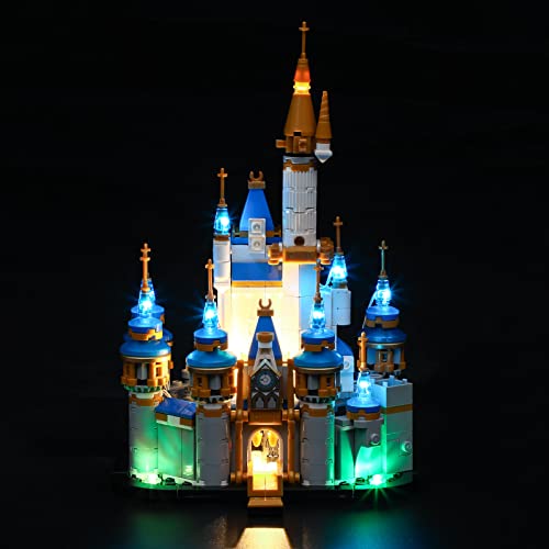 YEABRICKS LED Licht für Lego-40478 Disney Mini Castle Bausteine Modell (Lego Set Nicht enthalten) von YEABRICKS