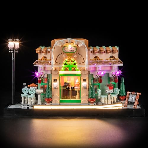 YEABRICKS LED Licht für 10362 Icons Französisches Café Bausteine Modell (Bausteine Set Nicht enthalten) von YEABRICKS