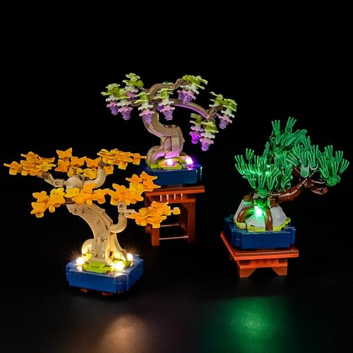 YEABRICKS LED Licht für 10373 Botanical Mini-Bonsais Bausteine Modell (Bausteine Set Nicht enthalten) von YEABRICKS
