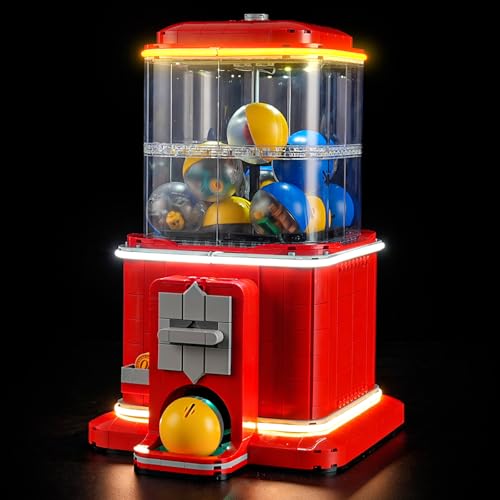YEABRICKS LED Licht für 21358 Ideas Spielzeugautomat mit Minifiguren Bausteine Modell (Bausteine Set Nicht enthalten) von YEABRICKS