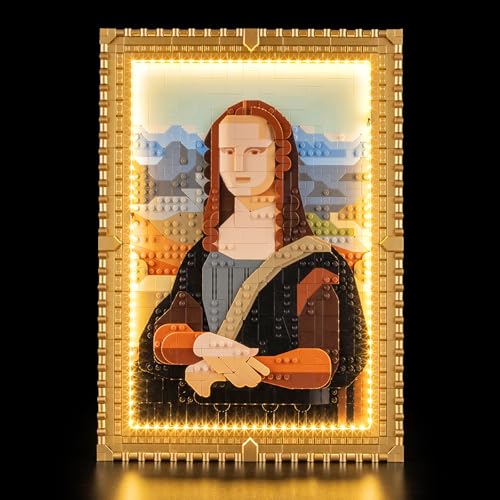 YEABRICKS LED Licht für 31213 Art Mona Lisa Bausteine Modell (Bausteine Set Nicht enthalten) von YEABRICKS