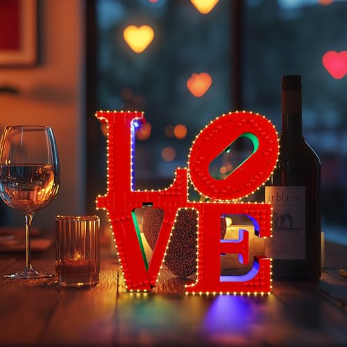 YEABRICKS LED Licht für 31214 Art Love Bausteine Modell (Bausteine Set Nicht enthalten) von YEABRICKS