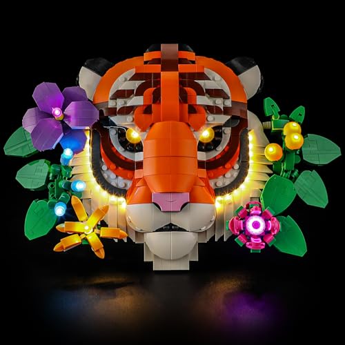 YEABRICKS LED Licht für 31217 Art Fauna Collection - Tiger Bausteine Modell (Bausteine Set Nicht enthalten) von YEABRICKS