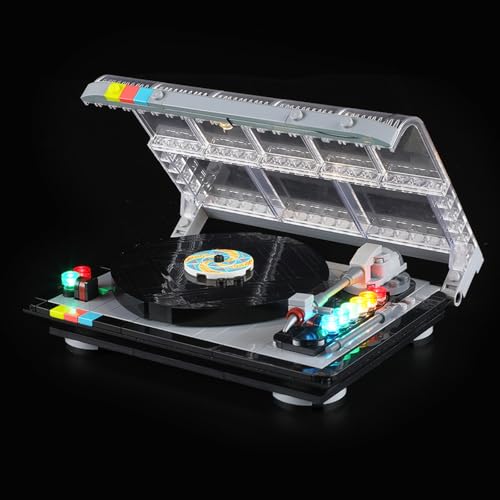 YEABRICKS LED Licht für 40699 Retro-Plattenspieler Bausteine Modell (Bausteine Set Nicht enthalten) von YEABRICKS