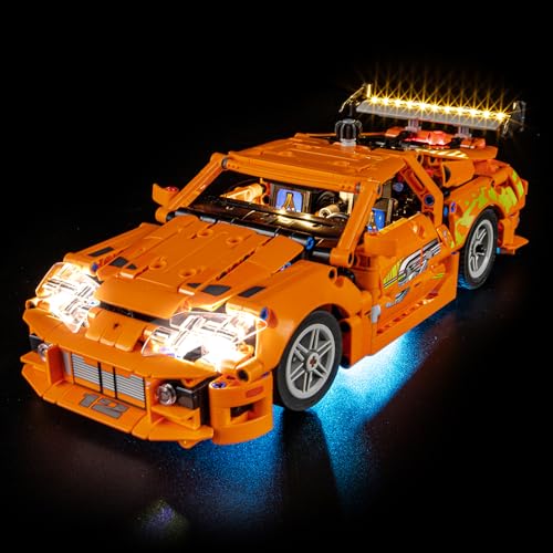 YEABRICKS LED Licht für 42204 Technic Fast and Furious Toyota Supra MK4 Bausteine Modell (Bausteine Set Nicht enthalten) von YEABRICKS