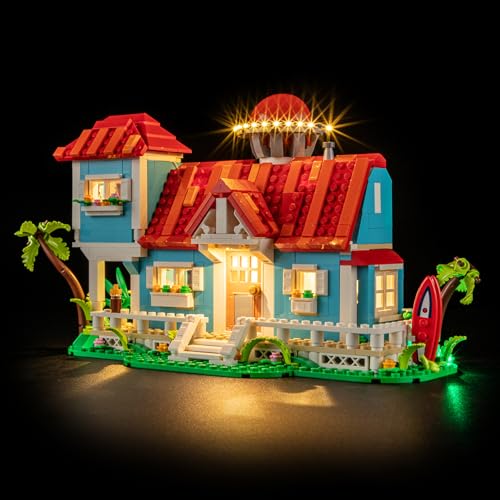 YEABRICKS LED Licht für 43268 Disney Das Strandhaus aus „Lilo und Stitch“ Bausteine Modell (Bausteine Set Nicht enthalten) von YEABRICKS