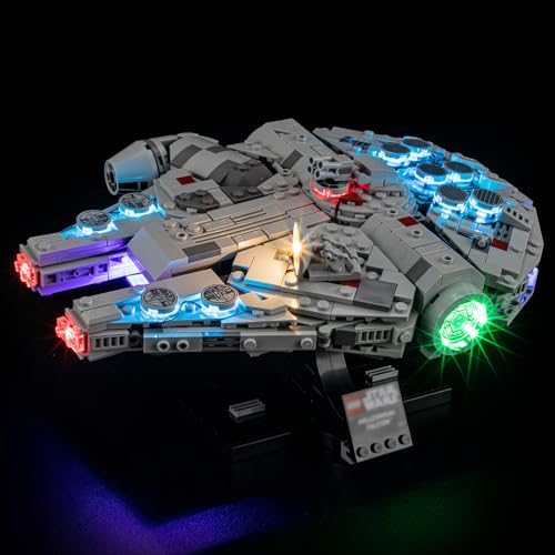 YEABRICKS LED Licht für 75375 Star Wars Millennium Falcon Bausteine Modell (Bausteine Set Nicht enthalten) von YEABRICKS