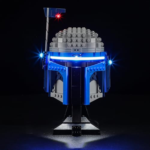 YEABRICKS LED Licht für 75408 Star Wars Jango Fett Helm Bausteine Modell (Bausteine Set Nicht enthalten) von YEABRICKS