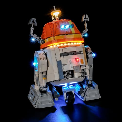 YEABRICKS LED Licht für 75416 Star Wars Astromech-Droide Chopper (C1-10P) Bausteine Modell (Bausteine Set Nicht enthalten) von YEABRICKS