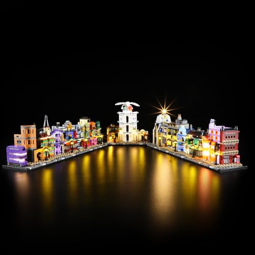 YEABRICKS LED Licht für 76444 Harry Potter Die Zauberläden der Winkelgasse Bausteine Modell (Bausteine Set Nicht enthalten) von YEABRICKS
