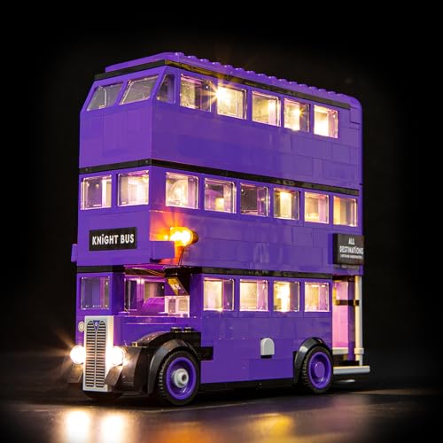 YEABRICKS LED Licht für 76446 Harry Potter Abenteuer mit dem Fahrenden Ritter Bausteine Modell (Bausteine Set Nicht enthalten) von YEABRICKS
