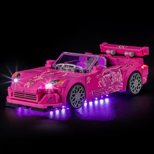 YEABRICKS LED Licht für 77241 Speed Champions 2 Fast 2 Furious – Honda S2000 Bausteine Modell (Bausteine Set Nicht enthalten) von YEABRICKS