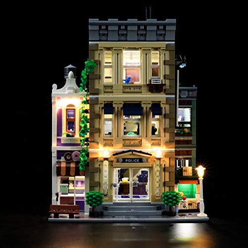 YEABRICKS LED Licht für Lego-10278 Creator Expert Police Station Bausteine Modell (Lego Set Nicht enthalten) von YEABRICKS