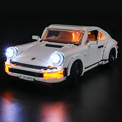 YEABRICKS LED Licht für Lego-10295 Creator Expert Porsche 911 Bausteine Modell (Lego Set Nicht enthalten) von YEABRICKS