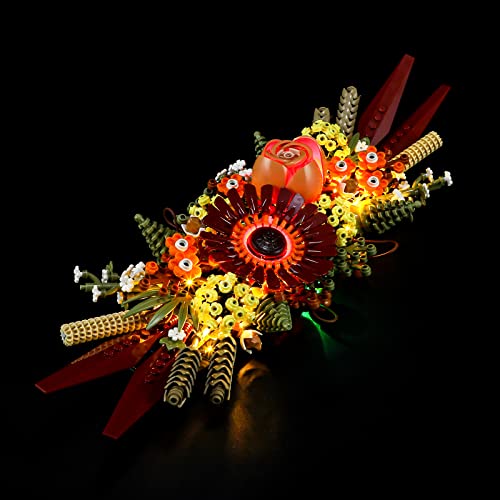 YEABRICKS LED Licht für Lego-10314 Icons Trockenblumengesteck Bausteine Modell (Lego Set Nicht enthalten) von YEABRICKS