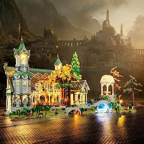 YEABRICKS LED Licht für Lego-10316 Lord of The Rings DER Herr DER Ringe: BRUCHTAL Bausteine Modell (Lego Set Nicht enthalten) von YEABRICKS