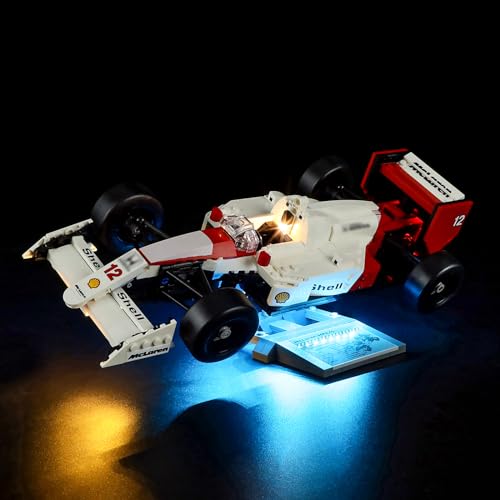 YEABRICKS LED Licht für Lego-10330 Icons McLaren MP4/4 & Ayrton Senna Bausteine Modell (Lego Set Nicht enthalten) von YEABRICKS