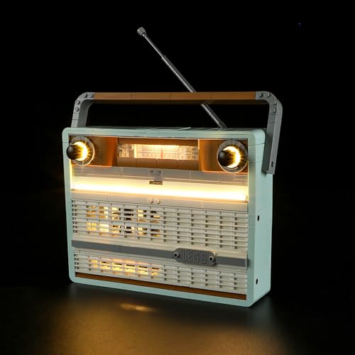 YEABRICKS LED Licht für Lego-10334 Icons Retro-Kofferradio Bausteine Modell (Lego Set Nicht enthalten) von YEABRICKS