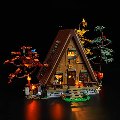 YEABRICKS LED Licht für Lego-21338 Ideas Finnhütte Bausteine Modell (Lego Set Nicht enthalten) von YEABRICKS