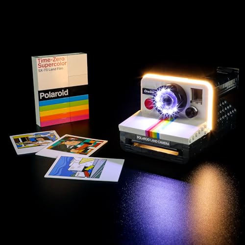 YEABRICKS LED Licht für Lego-21345 Ideas Polaroid OneStep SX-70 Sofortbildkamera Bausteine Modell (Lego Set Nicht enthalten) von YEABRICKS