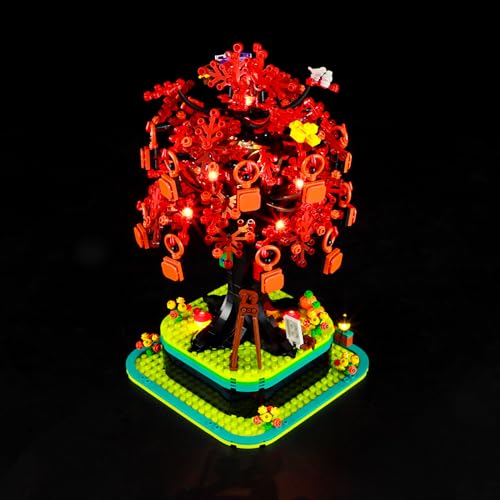 YEABRICKS LED Licht für Lego-21346 Ideas Familienbaum Bausteine Modell (Lego Set Nicht enthalten) von YEABRICKS