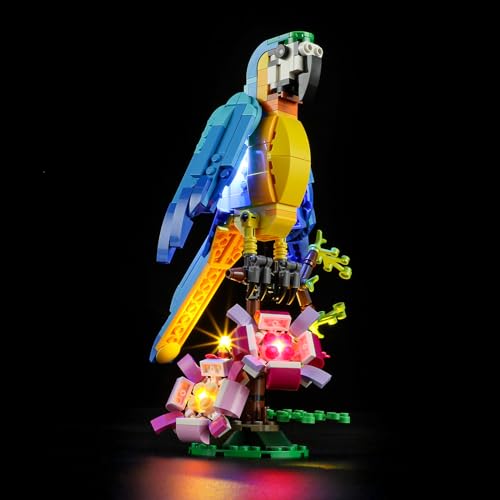YEABRICKS LED Licht für Lego-31136 Creator Exotischer Papagei Bausteine Modell (Lego Set Nicht enthalten) von YEABRICKS