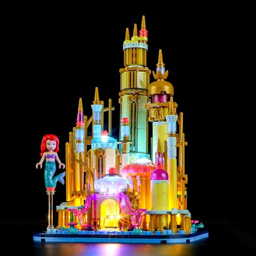 YEABRICKS LED Licht für Lego-40708 Disney Arielles Mini-Schloss Bausteine Modell (Lego Set Nicht enthalten) von YEABRICKS