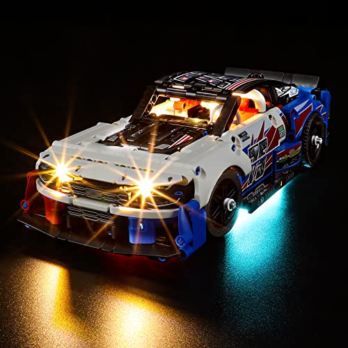 YEABRICKS LED Licht für Lego-42153 Technic NASCAR Next Gen Chevrolet Camaro ZL1 Bausteine Modell (Lego Set Nicht enthalten) von YEABRICKS