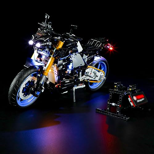 YEABRICKS LED Licht für Lego-42159 Technic Yamaha MT-10 SP Bausteine Modell (Lego Set Nicht enthalten) von YEABRICKS