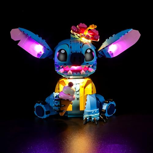 YEABRICKS LED Licht für Lego-43249 Disney Stitch Bausteine Modell (Lego Set Nicht enthalten) von YEABRICKS