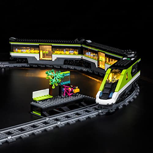 YEABRICKS LED Licht für Lego-60337 City Express Passenger Train Bausteine Modell (Lego Set Nicht enthalten) von YEABRICKS