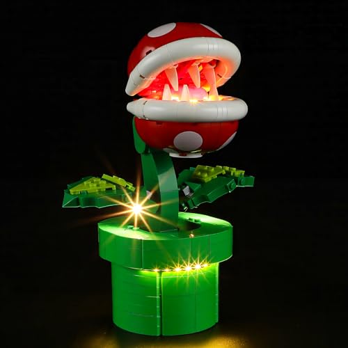 YEABRICKS LED Licht für Lego-71426 Super Mario Piranha-Pflanze Bausteine Modell (Lego Set Nicht enthalten) von YEABRICKS