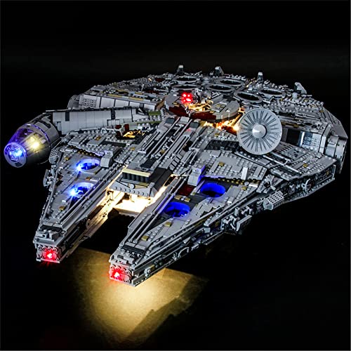 YEABRICKS LED Licht für Lego-75192 Star Wars Ultimate Millennium Falcon Bausteine Modell (Lego Set Nicht enthalten) von YEABRICKS