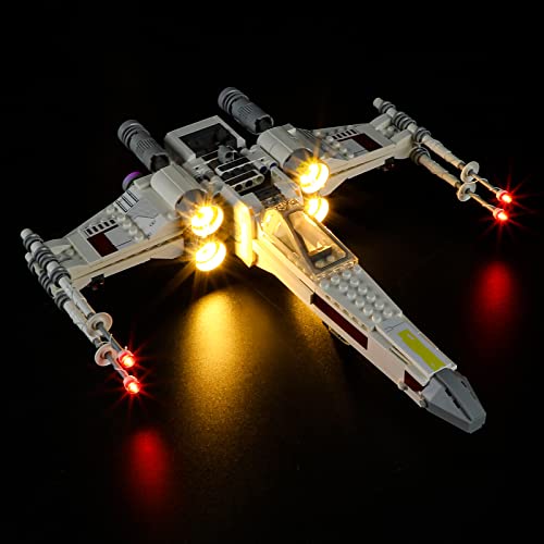 YEABRICKS LED Licht für Lego-75301 Star Wars Luke Skywalkers X-Wing Fighter Bausteine Modell (Lego Set Nicht enthalten) von YEABRICKS