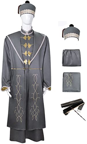 YEAJION Aberforth Dumbledore Kostüm Erwachsene Cosplay Magie Schule Schulleiter Zauberer Umhang Jacke Hut 3 Stück Set Komplette Uniform Halloween Karneval Geburtstag Party Anzug und Zauberstäbe YEAJION Aberforth Dumbledore Kostüm Erwachsene Cosplay Magie Schule Schulleiter Zauberer Umhang Jacke Hut 3 Stück Set Komplette Uniform Halloween Karneval Geburtstag Party Anzug und Zauberstäbe von YEAJION