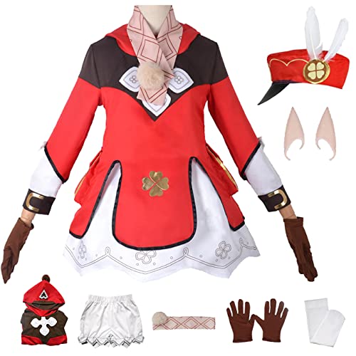 YEAJION Genshin Impact Klee Cosplay Kostüm Komplettes Set mit Perücke Genshin Cosplay Verkleidung Spielfiguren Klee Cosplay Uniform Halloween Karneval Party Bühnenauftritt Kostüm Erwachsene YEAJION Genshin Impact Klee Cosplay Kostüm Komplettes Set mit Perücke Genshin Cosplay Verkleidung Spielfiguren Klee Cosplay Uniform Halloween Karneval Party Bühnenauftritt Kostüm Erwachsene von YEAJION