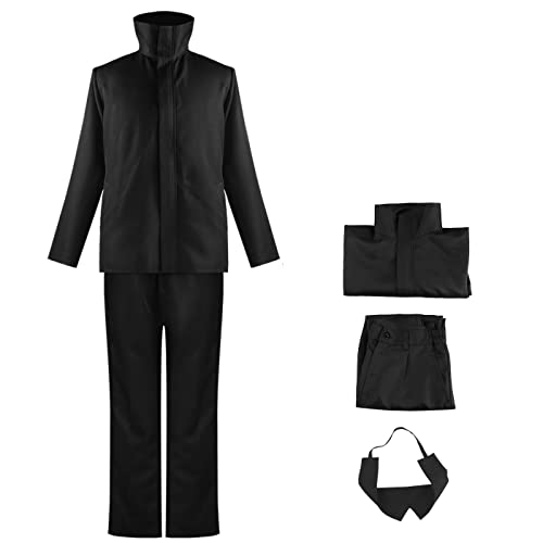YEAJION Gojo Satoru Cosplay Kostüm Komplettes Set mit Perücke Anime Jujutsu Kaisen Cosplay Verkleidung Satoru Gojo Cosplay Uniform Halloween Karneval Party Kostüm Erwachsene YEAJION Gojo Satoru Cosplay Kostüm Komplettes Set mit Perücke Anime Jujutsu Kaisen Cosplay Verkleidung Satoru Gojo Cosplay Uniform Halloween Karneval Party Kostüm Erwachsene von YEAJION