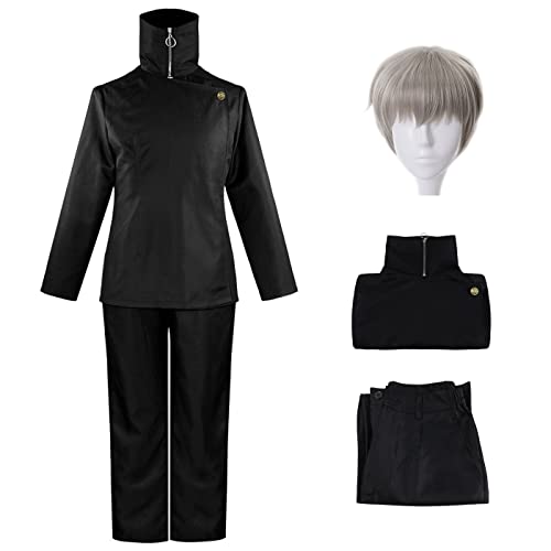 YEAJION Inumaki Toge Cosplay Kostüm Komplettes Set mit Perücke Anime Jujutsu Kaisen Cosplay Verkleidung Toge Inumaki Cosplay Schuluniform Halloween Karneval Party Kostüm Erwachsene YEAJION Inumaki Toge Cosplay Kostüm Komplettes Set mit Perücke Anime Jujutsu Kaisen Cosplay Verkleidung Toge Inumaki Cosplay Schuluniform Halloween Karneval Party Kostüm Erwachsene von YEAJION